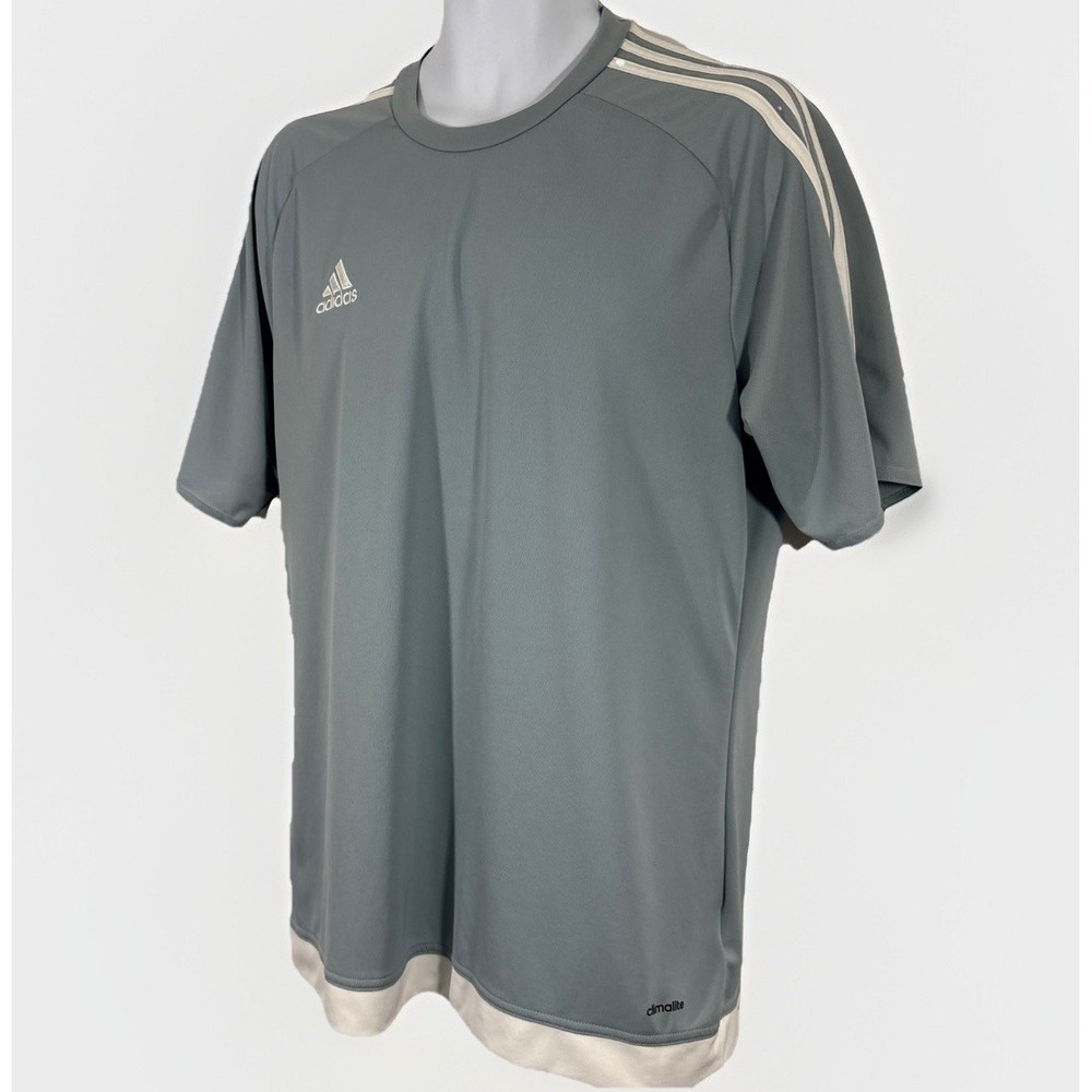 Adidas Climalite Estro 15 Training Jersey Blue White Mens L 04/17 S16151